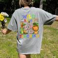 Wild About Teaching Safari Jungle School Teacher Women's Comfort Colors T-Shirt Back Print Grey Wild About Teaching Safari Jungle School Teacher Women's Comfort Colors T-Shirt Back Print Grey