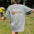 Wild About Teaching School Crew 4th Grade Teacher Squad Women's Comfort Colors T-Shirt Back Print Grey