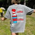 I Will Drink Coffee Here Or There Teacher Teaching Women's Comfort Colors T-Shirt Back Print Grey I Will Drink Coffee Here Or There Teacher Teaching Women's Comfort Colors T-Shirt Back Print Grey
