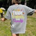 Will Trade Students For Candy Teacher Cute Halloween Costume Women's Comfort Colors T-Shirt Back Print Grey Will Trade Students For Candy Teacher Cute Halloween Costume Women's Comfort Colors T-Shirt Back Print Grey