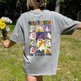 Women Halloween The Teacher Tour Ghosts Pencil Pumpkins Women's Comfort Colors T-Shirt Back Print Grey Women Halloween The Teacher Tour Ghosts Pencil Pumpkins Women's Comfort Colors T-Shirt Back Print Grey