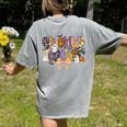 Women Spooky Science Teacher Halloween Science Stem Teacher Women's Comfort Colors T-Shirt Back Print Grey