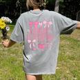 Women Teacher In Progress Coquette Pink Bow Future Teacher Women's Comfort Colors T-Shirt Back Print Grey Women Teacher In Progress Coquette Pink Bow Future Teacher Women's Comfort Colors T-Shirt Back Print Grey