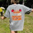 You Won't Scare Me I'm An Infant Teacher Men Women Women's Comfort Colors T-Shirt Back Print Grey You Won't Scare Me I'm An Infant Teacher Men Women Women's Comfort Colors T-Shirt Back Print Grey
