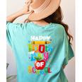 100th Day Of School Teachers Kids Child Happy 100 Days Women's Comfort Colors T-Shirt Back Print Chalky Mint 100th Day Of School Teachers Kids Child Happy 100 Days Women's Comfort Colors T-Shirt Back Print Chalky Mint