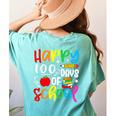 100th Day Of School Teachers Kids Girls Child Happy 100 Days Women's Comfort Colors T-Shirt Back Print Chalky Mint 100th Day Of School Teachers Kids Girls Child Happy 100 Days Women's Comfort Colors T-Shirt Back Print Chalky Mint