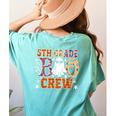 5th Grade Boo Crew Halloween Teachers Students Women's Comfort Colors T-Shirt Back Print Chalky Mint