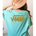 6 7 Leopard Pattern Meme Square Root 4489 Slang Math Teacher Women's Comfort Colors T-Shirt Back Print Chalky Mint