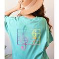 67 Music Meme Slang Six Seven Music Teacher Musician Women's Comfort Colors T-Shirt Back Print Chalky Mint