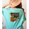 67 Teacher Halloween Skeleton Six Seven Meme Math Women's Comfort Colors T-Shirt Back Print Chalky Mint