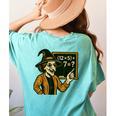 67 Teacher Halloween Witch Six Seven Meme Brainrot Math Joke Women's Comfort Colors T-Shirt Back Print Chalky Mint