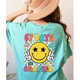 67th Day Of School Shirt 67 Days Smarter Teacher Boy Girls Women's Comfort Colors T-Shirt Back Print Chalky Mint