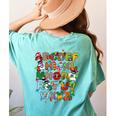 ABCs Learning Kindergarten Teacher Christmas Lights Alphabet For Men Women Kids Women's Comfort Colors T-Shirt Back Print Chalky Mint