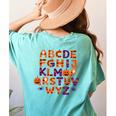 ABCs Learning Kindergarten Teacher Halloween Alphabet Women's Comfort Colors T-Shirt Back Print Chalky Mint ABCs Learning Kindergarten Teacher Halloween Alphabet Women's Comfort Colors T-Shirt Back Print Chalky Mint