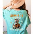 Admit It You Low Key Love Art Bruh Halloween Art Teacher Women's Comfort Colors T-Shirt Back Print Chalky Mint Admit It You Low Key Love Art Bruh Halloween Art Teacher Women's Comfort Colors T-Shirt Back Print Chalky Mint