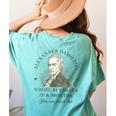Alexander Hamilton Wrote 51 Essays In 6 Months Teacher Quote Women's Comfort Colors T-Shirt Back Print Chalky Mint Alexander Hamilton Wrote 51 Essays In 6 Months Teacher Quote Women's Comfort Colors T-Shirt Back Print Chalky Mint