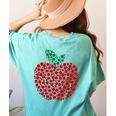 Apple Dot Pattern Art Teacher Appreciation Men Women Humor Women's Comfort Colors T-Shirt Back Print Chalky Mint Apple Dot Pattern Art Teacher Appreciation Men Women Humor Women's Comfort Colors T-Shirt Back Print Chalky Mint