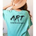 Art Teacher Women's Comfort Colors T-Shirt Back Print Chalky Mint Art Teacher Women's Comfort Colors T-Shirt Back Print Chalky Mint