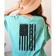 ASL Flag Sign Language Deaf ASL Teacher For Men Women Women's Comfort Colors T-Shirt Back Print Chalky Mint
