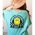 Autism Awareness Acceptance Special Education Teacher Kids Women's Comfort Colors T-Shirt Back Print Chalky Mint Autism Awareness Acceptance Special Education Teacher Kids Women's Comfort Colors T-Shirt Back Print Chalky Mint
