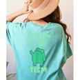 Autism Awareness Neurodiversity Teacher Frog I May Have A Touch Of The Tism Neurodivergent Small Women's Comfort Colors T-Shirt Back Print Chalky Mint