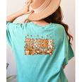 Autumn Pumpkin Thanksgiving Coffee Floral Teacher Fall Women's Comfort Colors T-Shirt Back Print Chalky Mint Autumn Pumpkin Thanksgiving Coffee Floral Teacher Fall Women's Comfort Colors T-Shirt Back Print Chalky Mint