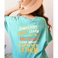 Back To School Dinosaur Social Studies Teacher Student Women's Comfort Colors T-Shirt Back Print Chalky Mint Back To School Dinosaur Social Studies Teacher Student Women's Comfort Colors T-Shirt Back Print Chalky Mint