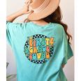 Back To School Groovy Teacher 1st First Grade Crew Squad Women's Comfort Colors T-Shirt Back Print Chalky Mint Back To School Groovy Teacher 1st First Grade Crew Squad Women's Comfort Colors T-Shirt Back Print Chalky Mint