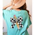 Back To School Hello Fifth Grade Teacher Coquette Pencil Bow Women's Comfort Colors T-Shirt Back Print Chalky Mint Back To School Hello Fifth Grade Teacher Coquette Pencil Bow Women's Comfort Colors T-Shirt Back Print Chalky Mint