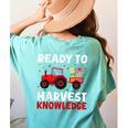 Back To School Teacher Farming Tractor Farmer Kids 100th Day Women's Comfort Colors T-Shirt Back Print Chalky Mint Back To School Teacher Farming Tractor Farmer Kids 100th Day Women's Comfort Colors T-Shirt Back Print Chalky Mint