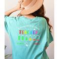 Battery Life Of A School Teacher Monday To Friday For Men Women Women's Comfort Colors T-Shirt Back Print Chalky Mint