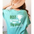 Best Teacher By Par Golf Golfer Women's Comfort Colors T-Shirt Back Print Chalky Mint