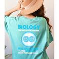 Biology Facts Science Teacher Student Biologist Women's Comfort Colors T-Shirt Back Print Chalky Mint