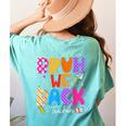 Bruh We Back Teachers First Day Back To School Teachers Women's Comfort Colors T-Shirt Back Print Chalky Mint Bruh We Back Teachers First Day Back To School Teachers Women's Comfort Colors T-Shirt Back Print Chalky Mint