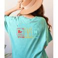 Bruh Science Like Magic But Real Teachers Students Scientist Women's Comfort Colors T-Shirt Back Print Chalky Mint