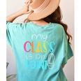 Cactus Teacher Shirt Cute Teacher Shirt Women's Comfort Colors T-Shirt Back Print Chalky Mint