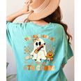 You Can't Scare Me I Teach Sixth Grade Teacher Halloween Women's Comfort Colors T-Shirt Back Print Chalky Mint