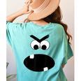 Carrot Teacher Matching Halloween Costume Women's Comfort Colors T-Shirt Back Print Chalky Mint
