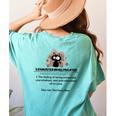 Cat Exhausted Teacher Exhausterwhelmulated Definition Women's Comfort Colors T-Shirt Back Print Chalky Mint Cat Exhausted Teacher Exhausterwhelmulated Definition Women's Comfort Colors T-Shirt Back Print Chalky Mint