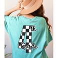 Checkered Fourth Grade Back To School Teachers Students Women's Comfort Colors T-Shirt Back Print Chalky Mint Checkered Fourth Grade Back To School Teachers Students Women's Comfort Colors T-Shirt Back Print Chalky Mint
