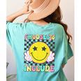 Choose To Include Special Education Teacher Autism Awareness Women's Comfort Colors T-Shirt Back Print Chalky Mint Choose To Include Special Education Teacher Autism Awareness Women's Comfort Colors T-Shirt Back Print Chalky Mint