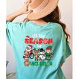 Christmas Sped Teacher Tis The Season For Inclusion Women Women's Comfort Colors T-Shirt Back Print Chalky Mint Christmas Sped Teacher Tis The Season For Inclusion Women Women's Comfort Colors T-Shirt Back Print Chalky Mint