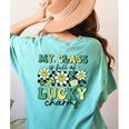 My Class Is Full Of Lucky Charms St Patricks Day Teacher Women's Comfort Colors T-Shirt Back Print Chalky Mint