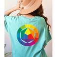 Color Wheel Palette Shirt Artist Painter Art Teacher Tshirt Women's Comfort Colors T-Shirt Back Print Chalky Mint Color Wheel Palette Shirt Artist Painter Art Teacher Tshirt Women's Comfort Colors T-Shirt Back Print Chalky Mint