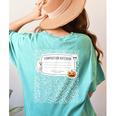 Composition Notebook Costume Adult Halloween For Teacher Women's Comfort Colors T-Shirt Back Print Chalky Mint Composition Notebook Costume Adult Halloween For Teacher Women's Comfort Colors T-Shirt Back Print Chalky Mint
