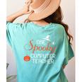 Computer Teacher Halloween Spooky Men Women Kids Women's Comfort Colors T-Shirt Back Print Chalky Mint Computer Teacher Halloween Spooky Men Women Kids Women's Comfort Colors T-Shirt Back Print Chalky Mint