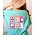 Coquette Bow Spooky Teacher Ghost Halloween Trick Or Teach Women's Comfort Colors T-Shirt Back Print Chalky Mint Coquette Bow Spooky Teacher Ghost Halloween Trick Or Teach Women's Comfort Colors T-Shirt Back Print Chalky Mint