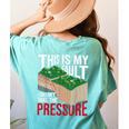 Couldn't Take The Pressure Geology Earth Science Teacher Women's Comfort Colors T-Shirt Back Print Chalky Mint