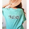 Cow Print For Elementary School First Grade Teachers Women's Comfort Colors T-Shirt Back Print Chalky Mint Cow Print For Elementary School First Grade Teachers Women's Comfort Colors T-Shirt Back Print Chalky Mint