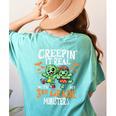Creepin It Real Monster School 3rd Grade Teacher Halloween Women's Comfort Colors T-Shirt Back Print Chalky Mint Creepin It Real Monster School 3rd Grade Teacher Halloween Women's Comfort Colors T-Shirt Back Print Chalky Mint